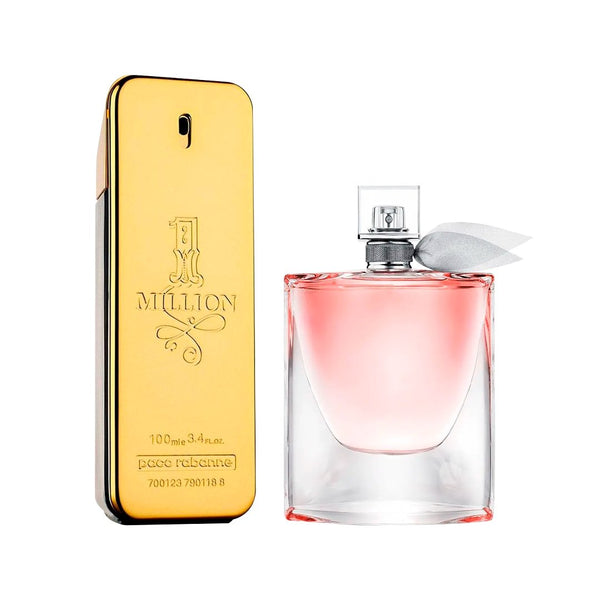 Combo de Perfumes Casal - 1 Million e La Vie Est Belle